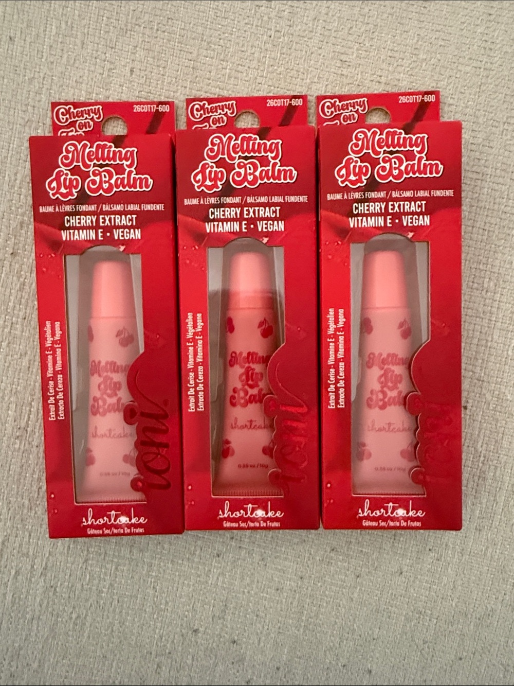 Melting Lip Balm Cherry Extract (3-Pack)